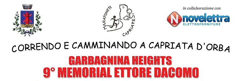 CORRENDO A CAPRIATA D'ORBA IX EDIZIONE- MEMORIAL ETTORE DACOMO